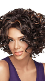 Color FS4/27 = Medium Dark Brown & Light Auburn | Soft Curls by Sherri Shepherd - NOW | 25% OFF