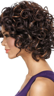 Color FS4/27 = Medium Dark Brown & Light Auburn | Soft Curls by Sherri Shepherd - NOW