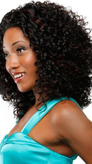 Color 1B/BURG = Jet Black & Deep Red highlights