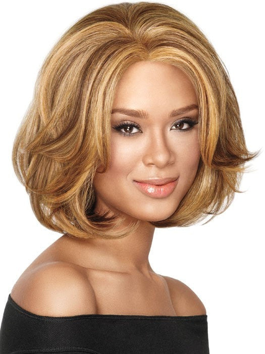 Color F2016 = Medium Dark Brown, Medium and Light Auburn | Big-Wave Bob by Sherri Shepherd - NOW | 25% OFF - WigOutlet.com
