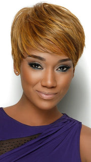 Color F2016 = 	Medium Dark Brown, Medium and Light Auburn | Tapered Tomboy by Sherri Shepherd