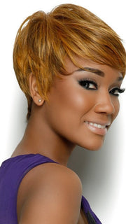 Color F2016 = 	Medium Dark Brown, Medium and Light Auburn | Tapered Tomboy by Sherri Shepherd