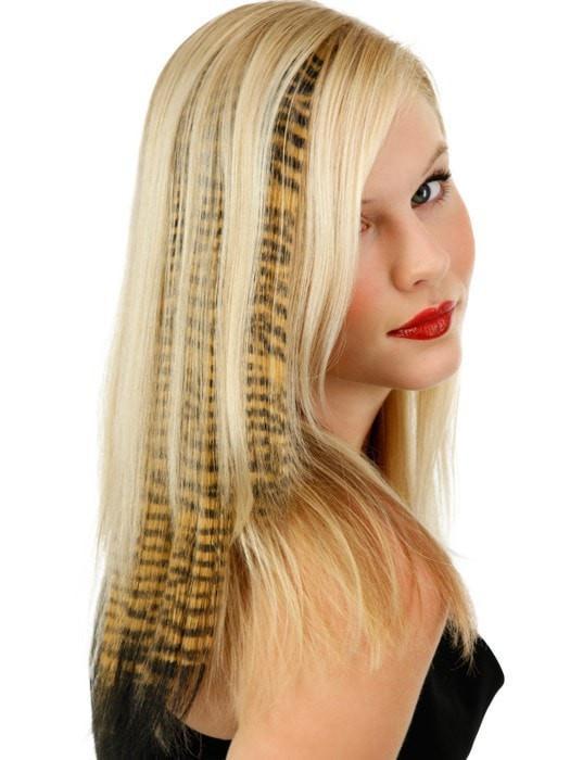 16" Tiger Print Hair Extensions (1pc) by POP | CLOSEOUT