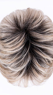 CHAMPAGNE ROOTED 22.25.20 | Light Neutral Blonde, Lightest Golden Blonde, and  Light Strawberry Blonde Blend with Shaded Roots
