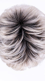 METALLIC BLONDE ROOTED 60.101.51 | Pearl White, Pearl Platinum with Dark and Lightest Brown and Grey Blend with Shaded Roots