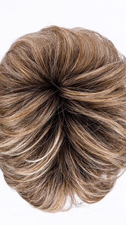SAND MULTI ROOTED 14.22.12 | Medium Ash Blonde Blended with Light Neutral Blonde and Lightest Brown with Shaded Roots