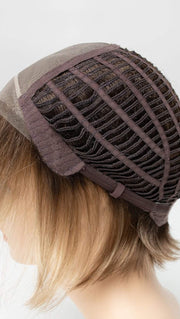 Fine nylon mesh with individual hairs hand-tied into the mesh