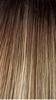 SPRING-HONEY-LR | Rooted Honey Blonde and Gold Platinum Blonde blend with Longer Roots
