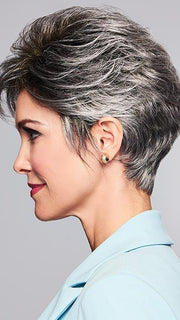 TRUE DEMURE by GABOR in GL44-66SS SUGARED NICKEL | Deep charcoal base blends into multi-dimensional tones of medium grey with steely white highlights