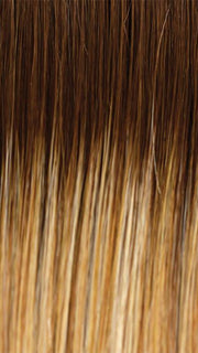 14/26/R10 | Red Blonde with Gold Blonde Highlights and Light Brown Roots