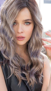 LAYLA by RENE OF PARIS in MILK-TEA-LR | Creamy beige with longer dark roots