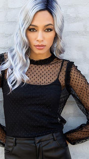 The Layla Wig by Rene of Paris is a gorgeous and dimensional beach wave style.
