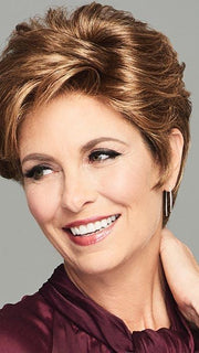 For a more glamorous effect or swept onto the face for a flirtatious, casual look