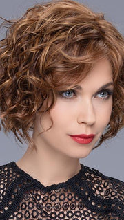 TURN by ELLEN WILLE in HOT MOCCA ROOTED | Medium Reddish Brown , light Auburn, Dark Auburn Brown Roots