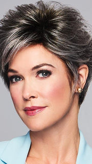 TRUE DEMURE by GABOR in GL44-66SS SUGARED NICKEL | Deep charcoal base blends into multi-dimensional tones of medium grey with steely white highlights