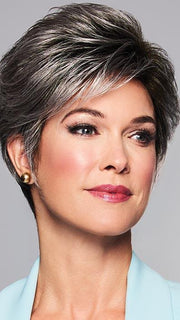 TRUE DEMURE by GABOR in GL44-66SS SUGARED NICKEL | Deep charcoal base blends into multi-dimensional tones of medium grey with steely white highlights