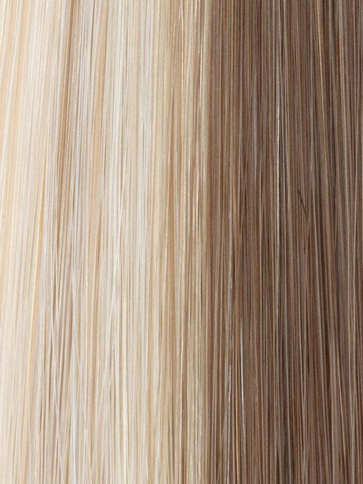 1621 GLAZED SAND | Pale Blonde, Golden Blonde, and Light Brown evenly blended with a frosted front and top