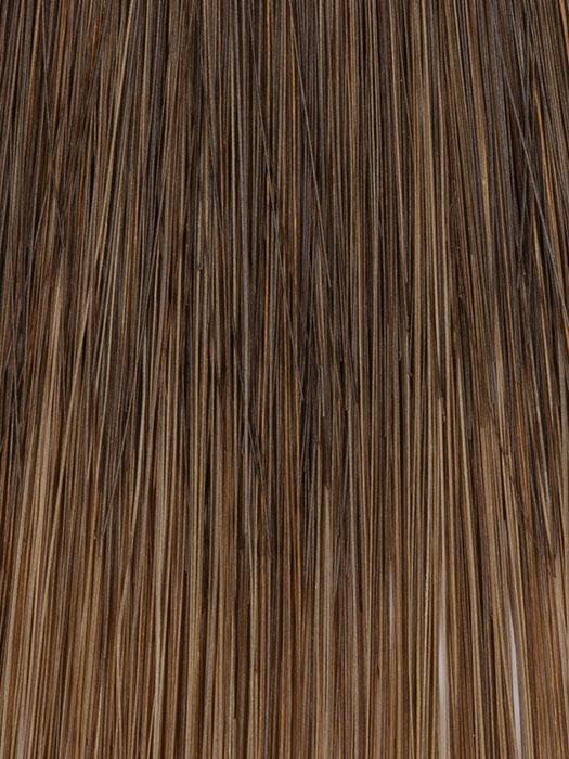 12/8 COFFEE BLEND | Two-toned Medium Brown to Dark Brown blended throughout with lighter Brunette tips