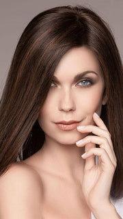 SPECTRA PLUS by ELLEN WILLE in DARK CHOCOLATE MIX | Dark Brown base with Light Reddish Brown highlights