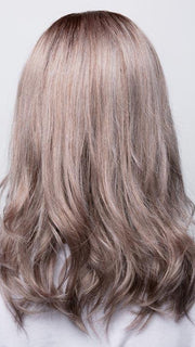 MILK-TEA-LR | Creamy beige with longer dark roots