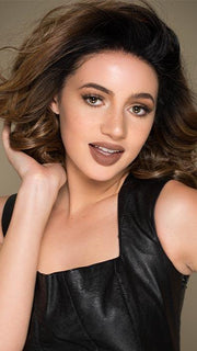 PASSION by Rene of Paris in MOLTEN-AMBER | Medium Golden Brown, Light Copper Brown, and Medium Golden Blonde with Dark Brown Roots