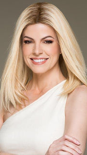 GWYNETH by JON RENAU in FS24/102S12 LAGUNA BLONDE | Lt Gold Brown w/ Pale Natural Gold Blonde Blend, Shaded w/ Med Brown
