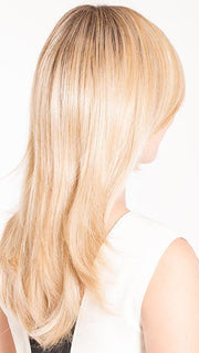 HONEY WITH CHAI LATTE | Light Golden Brown with Pale Golden Blonde & Meidum Golden Blonde Highlights on Top, Medium Brown Roots