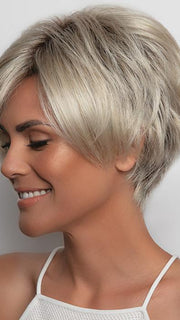 Champagne-R | Rooted Dark with Platinum Blonde