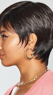 Subtle all-over layering and face-framing fringe