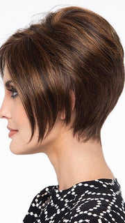 Nuanced layering graces the jawline and pairs beautifully with plenty of volume at the crown.