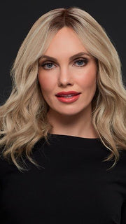 GWYNETH by Jon Renau in 22F16S8 VENICE BLONDE | Light Ash Blonde and Light Natural Blonde Blend, Shaded with Medium Brown