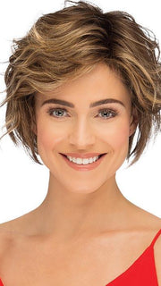 PRESTON by ESTETICA in CKISSRT4 | Golden Brown w/Copper Blonde Highlights & Dark Brown Roots