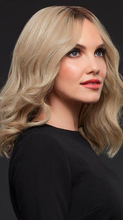 GWYNETH by Jon Renau in 22F16S8 VENICE BLONDE | Light Ash Blonde and Light Natural Blonde Blend, Shaded with Medium Brown