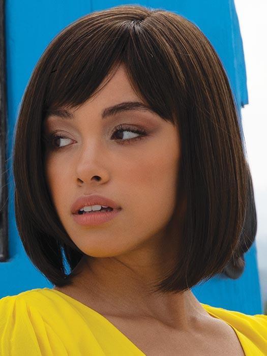 PETITE PORTIA by RENE OF PARIS in CHESTNUT | Medium Dark Brown blended with Ash Brown highlights