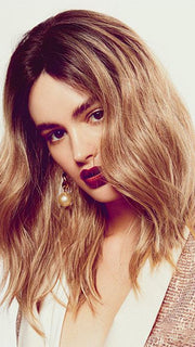 BREXTON by Forever Young in GOLDEN-NUTMEG-OMBRE | Medium Honey Brown gradually fades to Light Honey Brown
