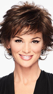 TEXTURED FLIP WIG by HAIRDO in R10 CHESTNUT | Rich Dark Brown with Coffee Brown highlights all over