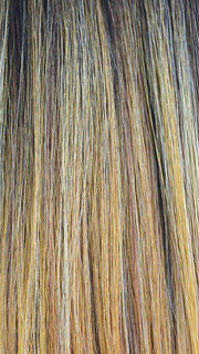 SUNKISS | Honey Gold, Strawberry Blonde, and Light Blonde Blend with Medium Brown Roots