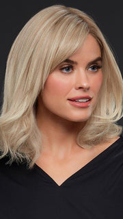 CARRIE PETITE by JON RENAU in FS17/101S18 PALM SPRINGS BLONDE | Lt Ash Blonde w/ Pure White Natural Violet, Shaded w/ Dk Natural Ash Blonde