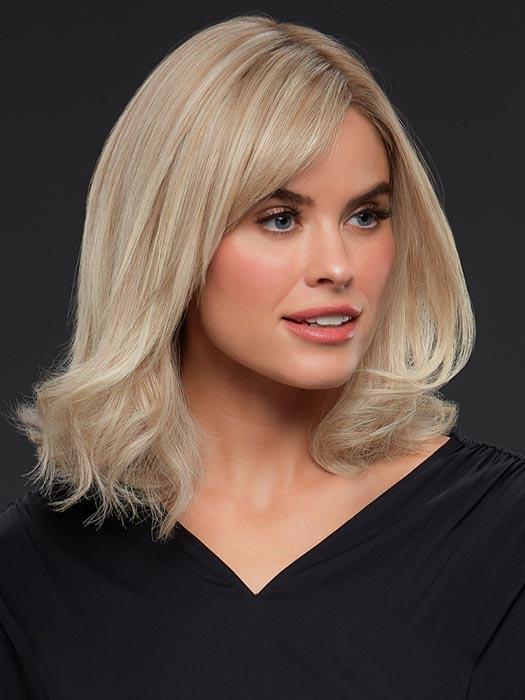 CARRIE PETITE by JON RENAU in FS17/101S18 PALM SPRINGS BLONDE | Lt Ash Blonde w/ Pure White Natural Violet, Shaded w/ Dk Natural Ash Blonde