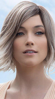 SAFI by RENE OF PARIS in MELTED MARSHMALLOW | Subtly warm dark sandy blonde blend with medium brown roots and light ash blonde tips and highlights