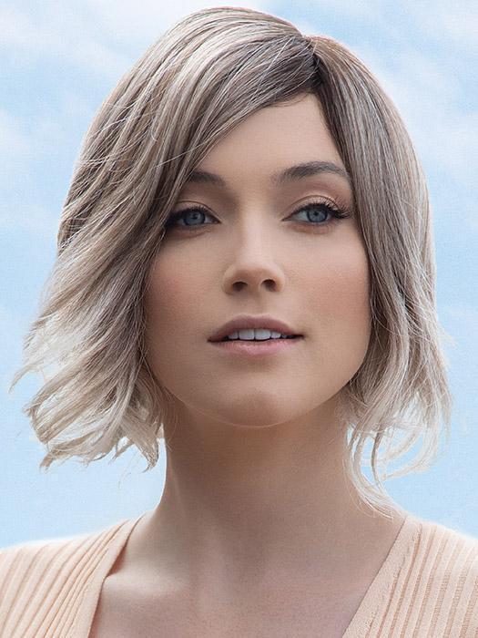SAFI by RENE OF PARIS in MELTED MARSHMALLOW | Subtly warm dark sandy blonde blend with medium brown roots and light ash blonde tips and highlights