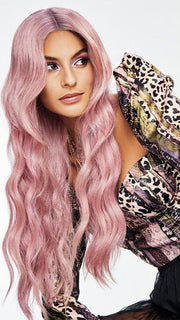 LAVENDER FROSE by Hairdo in LAVENDER-FROSE | Frosty Rose Pink with Pale Purple Roots