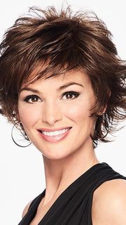 The Hairdo TEXTURED FLIP Wig is an all-over layered, cropped shag with piecey texture throughout