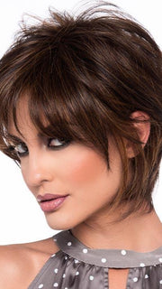 WHITNEY by ENVY in CHOCOLATE CARAMEL | Medium Brown with Soft Red and Blonde highlights