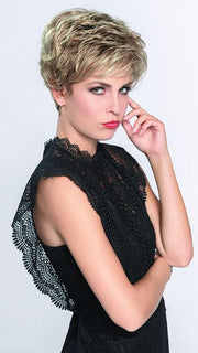 Louise is an elegant short style with beautiful soft curls providing volume in all the right places