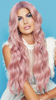 LAVENDER FROSE by Hairdo in LAVENDER-FROSE |  Frosty Rose Pink with Pale Purple Roots