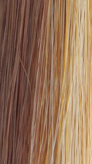 SUGAR-BRULEE | Light Auburn with Platinum highlights and Gold Blonde roots