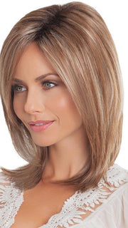 SUGAR-BRULEE | Medium Auburn with shadowed roots and Butterscotch highlights