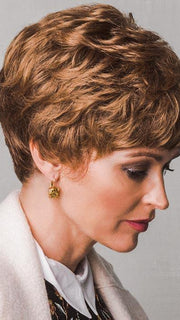 A short pixie cut with lots of top layering for added volume and texture
