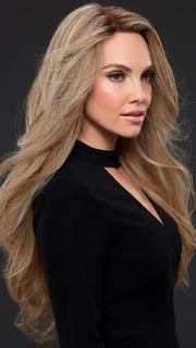 KIM by JON RENAU in 12FS12 MALIBU BLONDE | Lt Gold Brown, Lt Natural Gold Blonde & Pale Natural Gold-Blonde Blend, Shaded w/ Lt Gold Brown